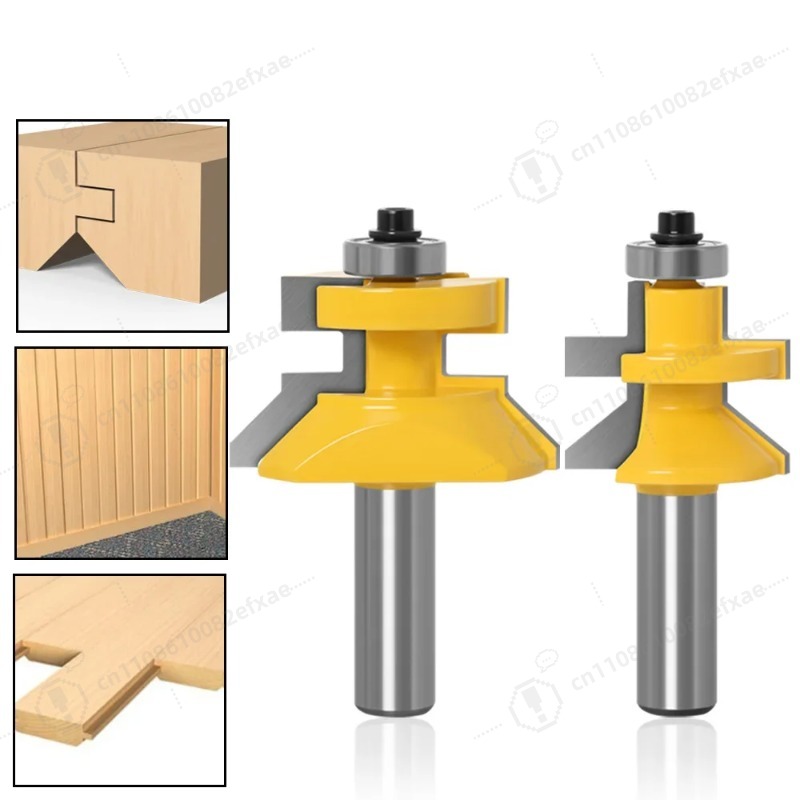 Woodworking Quote - 2개 세트 1/2인치 샹크 V 홈
