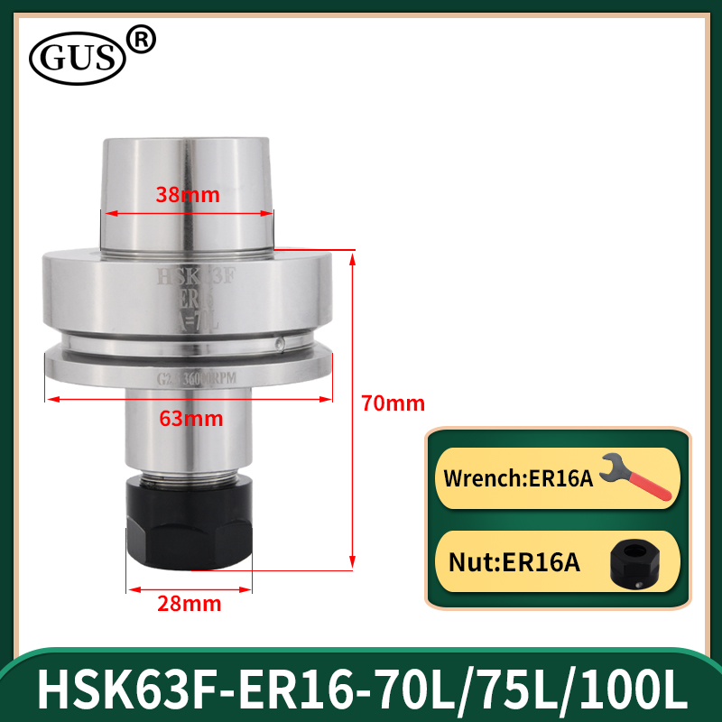 Woodworking Lathe Machine - HSK63F 고속 공구 홀더 HSK63 HSK