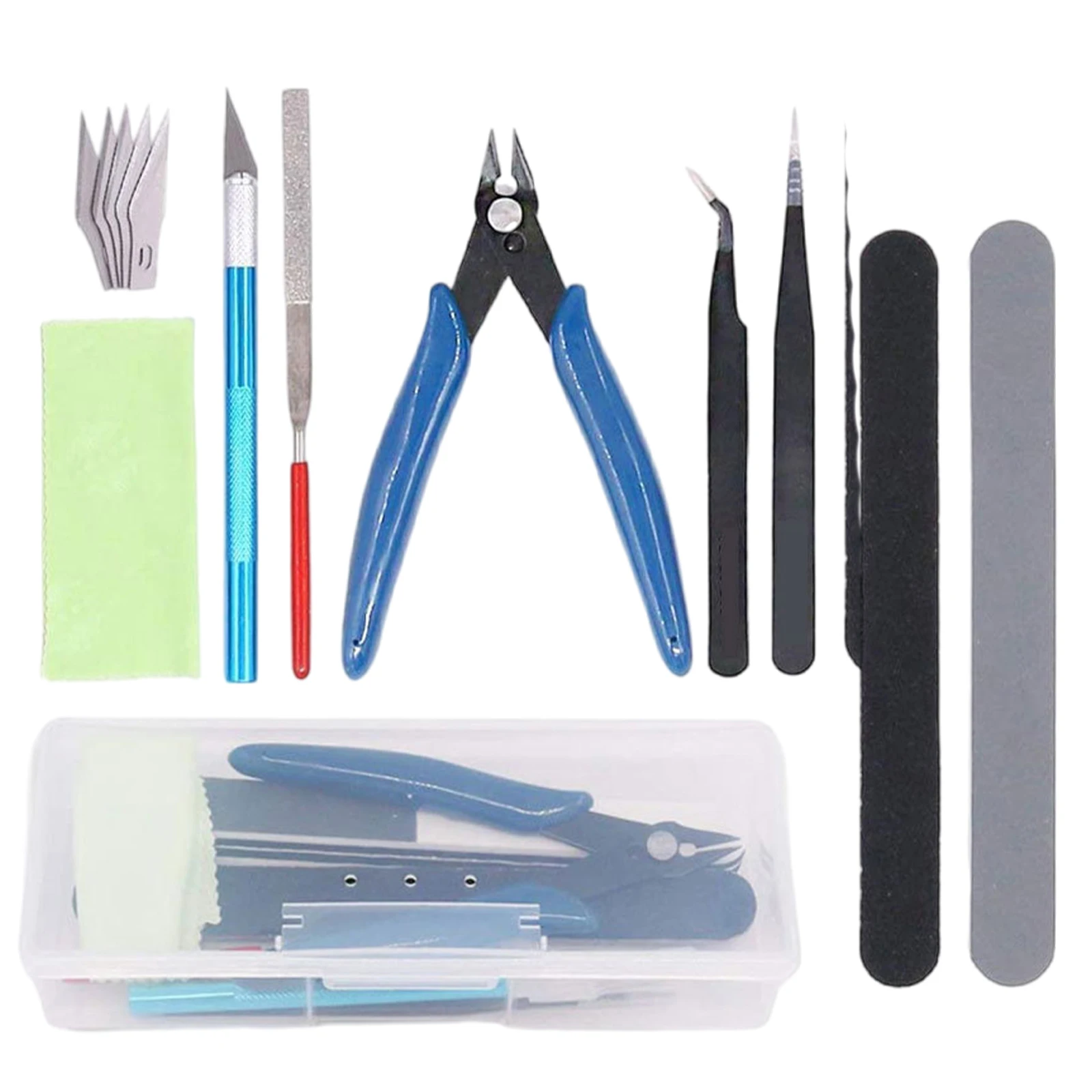 Woodworking Essential Tools - 자동차/장난감/건담 모델 빌딩을위한 9Pcs 모델러 도구