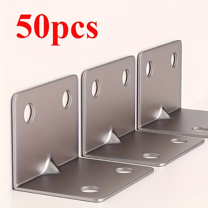 Woodworking Joint Types - 50개 직각 브래킷 각도 코드 세트(각도