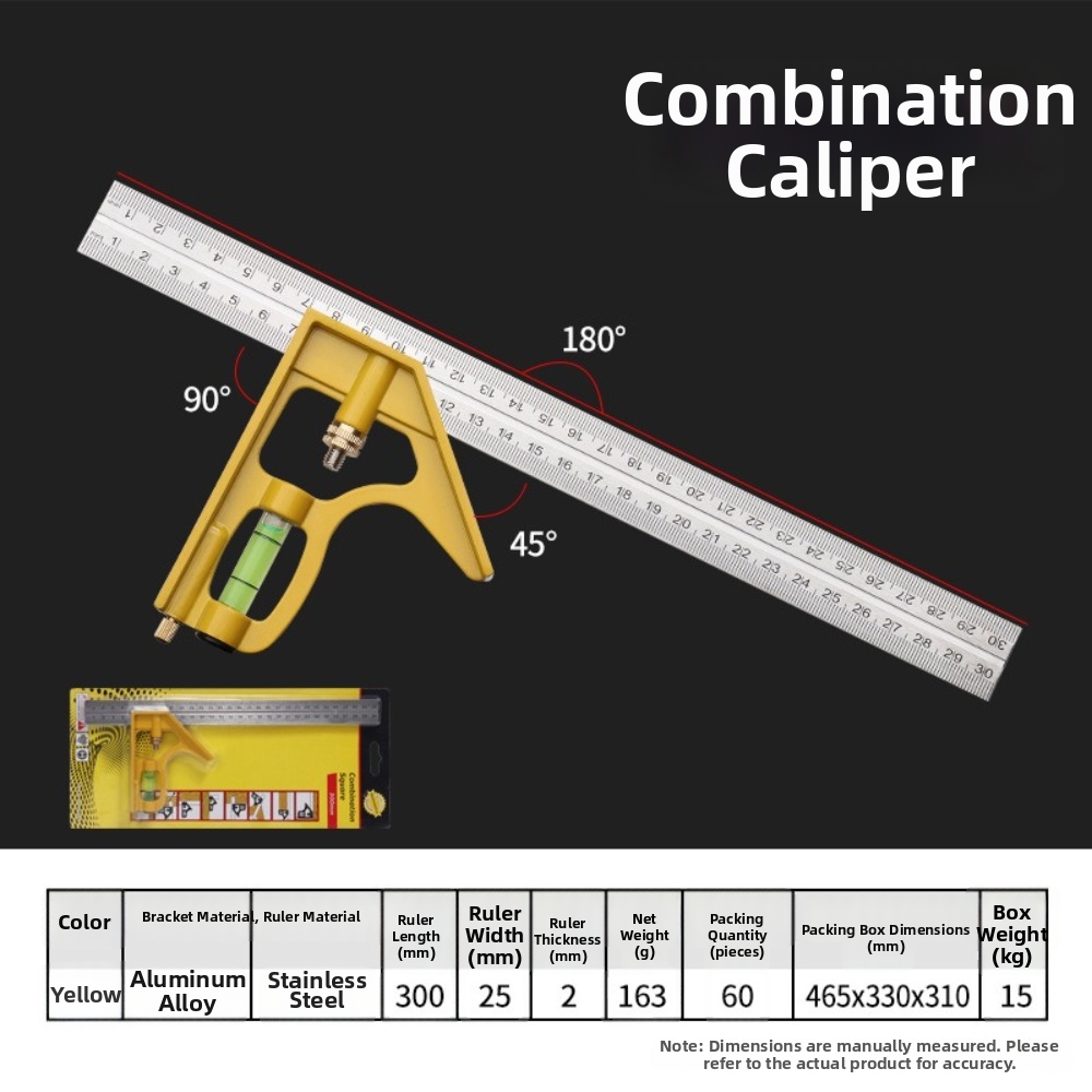 3-in-1 콤비네이션 스퀘어 자 300mm 수평계 엔 - Woodworking For Engineers 리뷰 및 가격
