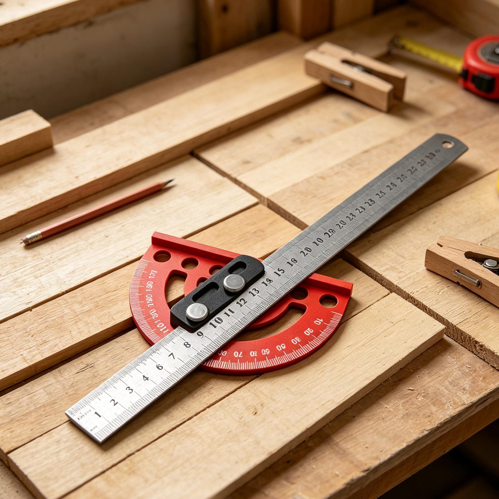 각도자 정밀 0-180도 측정 도구 목공용 각도자 마킹 - Woodworking For Engineers 리뷰 및 가격