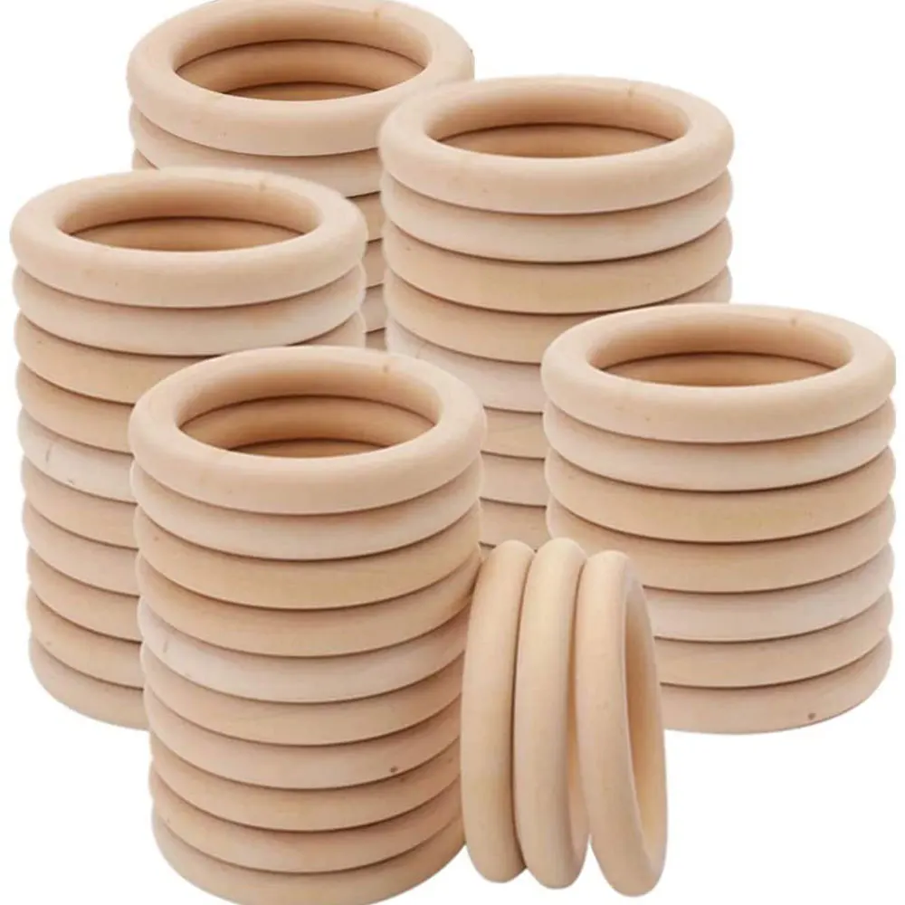미완성 원목 링 15-100MM 천연 나무 링 마크라메 - Woodworking Joint Types 리뷰 및 가격