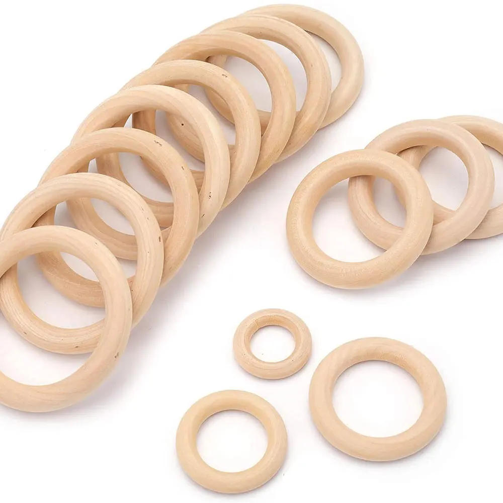 미완성 원목 링 15-100MM 천연 나무 링 마크라메 - Woodworking Joint Types 리뷰 및 가격