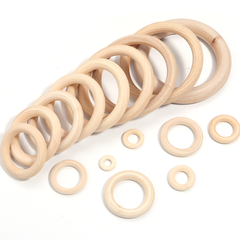 미완성 원목 링 15-100MM 천연 나무 링 마크라메 - Woodworking Joint Types 리뷰 및 가격