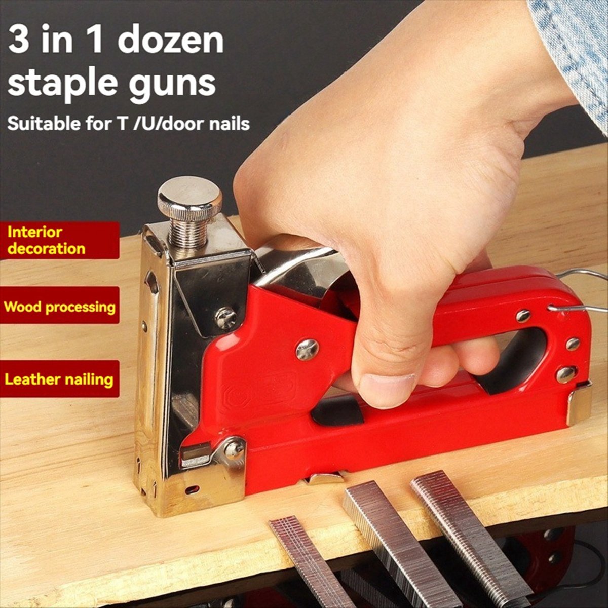 N82R 수동 3용도 네일 스테이플러 T 네일 코드 네 - Woodworking Tool 리뷰 및 가격
