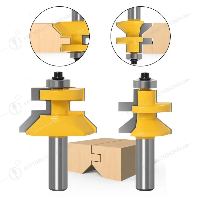 2개 세트 1/2인치 샹크 V 홈 및 텅 루터 비트 세 - Woodworking Quote 리뷰 및 가격