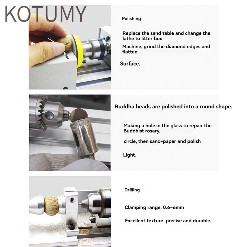 KOTUMY 미니 선반 기계 - 다기능 DIY 나무 구 - Woodworking Lathe Machine 리뷰 및 가격