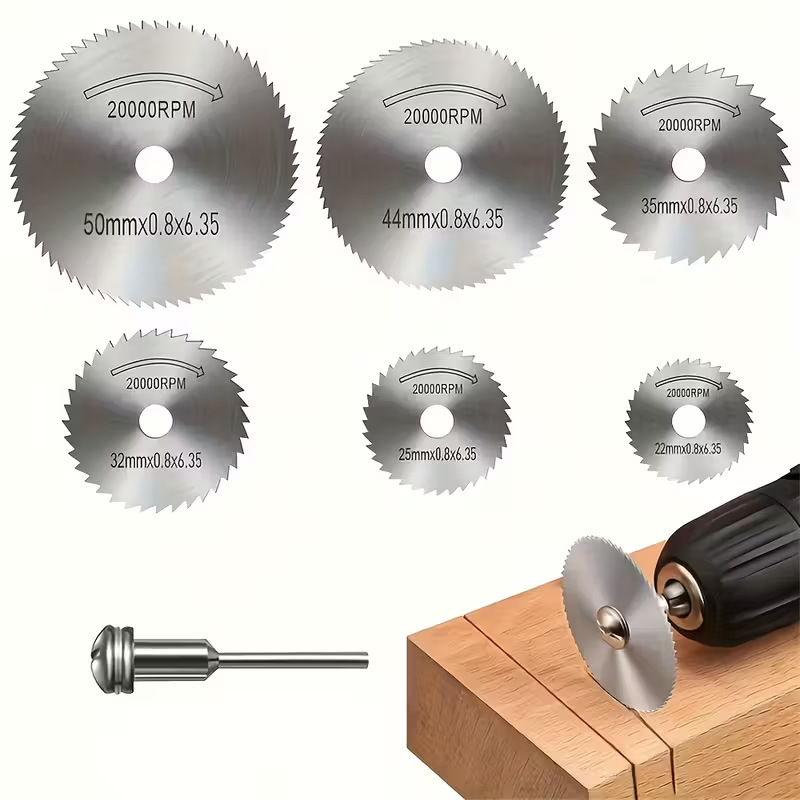 1 세트 미니 원형 톱날, Hss 커팅 디스크 회전 드 - Woodworking And Carpentry 리뷰 및 가격
