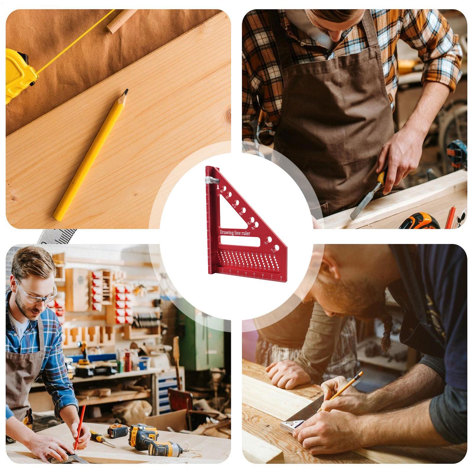 3D 사각형 목공용 22.5-90도 고정밀 다각도 레이 - Woodworking For Engineers 리뷰 및 가격